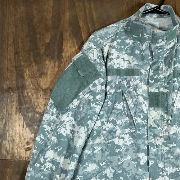 Military Army Combat Mens Coat Green Camouflage Uniform Digicam Medium Regular - Picture 4 of 13